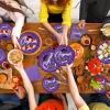 imageJOYIN 2025 Graduation Party Plates and Napkins Orange Tableware Set Supplies 200 PCS Graduation Disposable Paper Plates Cocktail Napkins for Congrats Grad Party Decorations Celebration Serve 50Purple