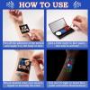 imageJOYIN 22PCS Red White Blue 4th of July Glowing Face Paint Set Glow in the dark Patriotic Makeup with Stencils Sticker Temporary Tattoos for Independence Day Memorial Day Party Party Favors