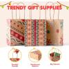 imageJOYIN 24 Christmas Kraft Gift Bags for Classrooms and Party Favors Holiday Goody Gift Bags for Xmas Present Wrapping Christmas Decorations Party Supplies Decor 102quot x 42quot x 63 quotBrown