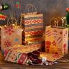imageJOYIN 24 Christmas Kraft Gift Bags for Classrooms and Party Favors Holiday Goody Gift Bags for Xmas Present Wrapping Christmas Decorations Party Supplies Decor 102quot x 42quot x 63 quotBrown