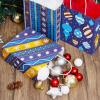 imageJOYIN 24 Christmas Kraft Gift Bags for Classrooms and Party Favors Holiday Goody Gift Bags for Xmas Present Wrapping Christmas Decorations Party Supplies Decor 102quot x 42quot x 63 quotBlue