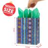 imageJOYIN 24 Christmas Kraft Gift Bags for Classrooms and Party Favors Holiday Goody Gift Bags for Xmas Present Wrapping Christmas Decorations Party Supplies Decor 102quot x 42quot x 63 quotBlue