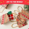 imageJOYIN 24 Christmas Kraft Gift Bags for Classrooms and Party Favors Holiday Goody Gift Bags for Xmas Present Wrapping Christmas Decorations Party Supplies Decor 102quot x 42quot x 63 quotBrown