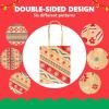 imageJOYIN 24 Christmas Kraft Gift Bags for Classrooms and Party Favors Holiday Goody Gift Bags for Xmas Present Wrapping Christmas Decorations Party Supplies Decor 102quot x 42quot x 63 quotBrown