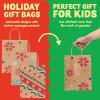 imageJOYIN 24 Christmas Kraft Gift Bags for Classrooms and Party Favors Holiday Goody Gift Bags for Xmas Present Wrapping Christmas Decorations Party Supplies Decor 102quot x 42quot x 63 quotBrown