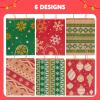 imageJOYIN 24 Christmas Kraft Gift Bags for Classrooms and Party Favors Holiday Goody Gift Bags for Xmas Present Wrapping Christmas Decorations Party Supplies Decor 102quot x 42quot x 63 quotRed Green