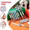 imageJOYIN 24 PCS Christmas Ballpoint Pens Bulk Xmas Rollerball Pen Novelty Pens for Kids Gifts Christmas Party Favors Stationery Supplies Kids Pens School Classroom Favors Stocking Stuffers