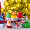 imageJOYIN 24 PCS Christmas Ducks Baby Bathtub Toys Assorted Xmas Rubber Duckies for Kids Gifts Ducky Toddler Bath Toys Rubber Duck Bulk for Stocking Stuffers Party Favor Baby Shower Pool Toys