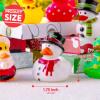 imageJOYIN 24 PCS Christmas Ducks Baby Bathtub Toys Assorted Xmas Rubber Duckies for Kids Gifts Ducky Toddler Bath Toys Rubber Duck Bulk for Stocking Stuffers Party Favor Baby Shower Pool Toys