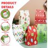 imageJOYIN 24 PCS Christmas Goody Bags Holiday White Kraft Paper Candy Cookie Packing Trays Treat Bags for Classrooms Party Birthdays Gift Festivals Party Favors Xmas Supplies 975quot x 3quot x 5quot