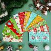 imageJOYIN 24 PCS Christmas Goody Bags Holiday White Kraft Paper Candy Cookie Packing Trays Treat Bags for Classrooms Party Birthdays Gift Festivals Party Favors Xmas Supplies 975quot x 3quot x 5quot