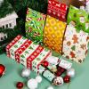 imageJOYIN 24 PCS Christmas Goody Bags Holiday White Kraft Paper Candy Cookie Packing Trays Treat Bags for Classrooms Party Birthdays Gift Festivals Party Favors Xmas Supplies 975quot x 3quot x 5quot