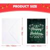 imageJOYIN 24 PCS Christmas Holiday Greeting Cards Bulk Collection 6 Diverse Coloful Designs Assortment with Envelopes Elegant Lettering for Merry Christmas Season present Giving Xmas Gifts CardsAbstract