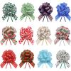 imageJOYIN 24 PCS Christmas Wrap Ribbon Pull Bows 5quot Wide Easy and Fast Gift Wrapping Accessory for presents Bows Baskets Wine Bottles Decoration Xmas Gift Wrapping and Decoration PresentClassic