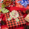 imageJOYIN 24 PCS Christmas Wrap Ribbon Pull Bows 5quot Wide Easy and Fast Gift Wrapping Accessory for presents Bows Baskets Wine Bottles Decoration Xmas Gift Wrapping and Decoration PresentRedGreen