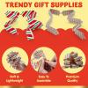 imageJOYIN 24 PCS Christmas Wrap Ribbon Pull Bows 5quot Wide Easy and Fast Gift Wrapping Accessory for presents Bows Baskets Wine Bottles Decoration Xmas Gift Wrapping and Decoration PresentRedGreen
