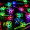 imageJOYIN 24 Pack LED Light Up Fidget Spinner Bracelets Glow in The Dark Fidget Party Favors for Kids Halloween Goodie Bags Stuffers Treasure Box Toys for Classroom Birthday Gifts For Boys Girls