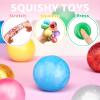 imageJOYIN 24 Pack Mini Stress Balls Squishy Balls for Adults Stress Relief Fidget Toys Bulk Glitter Squeeze Sensory Toys for Kids Party Favors Birthday Gifts Goodie Bags Stuffers