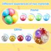 imageJOYIN 24 Pack Mini Stress Balls Squishy Balls for Adults Stress Relief Fidget Toys Bulk Glitter Squeeze Sensory Toys for Kids Party Favors Birthday Gifts Goodie Bags Stuffers