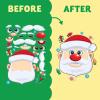 imageJOYIN 24 Pcs Christmas Tree Stickers Make Your Own Christmas Tree Green Stickers Sheets Party Favors for Kids Xmas Party Supplies Classroom Games Stocking Stuffers Holiday PresentsFace stickers
