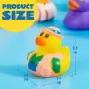 imageJOYIN 240 Pcs Rubber Ducks Random Assortment Ducks Bulk with Mesh Carry Bag Mini Rubber Duckies for Baby Bath Toys Kids Toddler Summer Pool Toys Birthday Gifts Party Favors