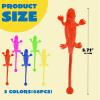 imageJOYIN 240Pcs Glitter Sticky Hands Party Favors Party Table Favors Set for Kids Holiday Traditions Classroom Treasure Box Carnival Prizes Bulk Pinata Stuff Mini Toys Halloween goodie bagsSticky Lizards