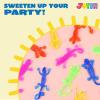 imageJOYIN 240Pcs Glitter Sticky Hands Party Favors Party Table Favors Set for Kids Holiday Traditions Classroom Treasure Box Carnival Prizes Bulk Pinata Stuff Mini Toys Halloween goodie bagsSticky Lizards