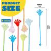 imageJOYIN 240Pcs Glitter Sticky Hands Party Favors Party Table Favors Set for Kids Holiday Traditions Classroom Treasure Box Carnival Prizes Bulk Pinata Stuff Mini Toys Halloween goodie bagssticky hands