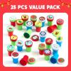 imageJOYIN 25 PCS Christmas Rubber Stamps for Kids Gift Xmas Self Ink Stamp Assorted Stampers Party Favor Kids Stamp Bulk for Goodie Bags Fillers Stocking Stuffers Classroom Supplies Carnival Prizes