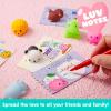 imageJOYIN 28 Packs Gift Cards with Gift Cute Kawaii Mochi Squishy Toy to Squeeze Stress Relief Fidget Toy for Kids Classroom Exchange Prizes Party Favor