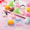 imageJOYIN 28 Packs Gift Cards with Gift Cute Kawaii Mochi Squishy Toy to Squeeze Stress Relief Fidget Toy for Kids Classroom Exchange Prizes Party Favor