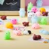 imageJOYIN 28 Packs Gift Cards with Gift Cute Kawaii Mochi Squishy Toy to Squeeze Stress Relief Fidget Toy for Kids Classroom Exchange Prizes Party Favor