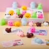 imageJOYIN 28 Packs Gift Cards with Gift Cute Kawaii Mochi Squishy Toy to Squeeze Stress Relief Fidget Toy for Kids Classroom Exchange Prizes Party Favor