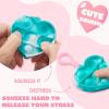 imageJOYIN 28 Packs Valentines Day Gift Cards with Pop Bubble Fidget Toys Heart Keychain Stress Relief Fidget Toy for Kids Adult Party Favors School Classmate Valentines GiftsClassic Heart