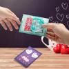 imageJOYIN 28 Packs Valentines Day Gift Cards with Pop Bubble Fidget Toys Heart Keychain Stress Relief Fidget Toy for Kids Adult Party Favors School Classmate Valentines GiftsClassic Heart