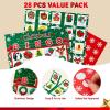 imageJOYIN 28 Players Christmas Bingo Cards 5x5 for Kids Xmas Party Supplies Goodies Games Kids School Classroom Goody Gift Filler Stuffers Indoor Family Activities ChristmasXmas