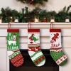 imageJOYIN 3 Pack 18 Knit Christmas Stockings ReindeerChristmas TreeSnow Flakes Knitted Stocking Decorations for Holiday Tree Decorgreen basic