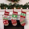 imageJOYIN 3 Pack 18 Knit Christmas Stockings ReindeerChristmas TreeSnow Flakes Knitted Stocking Decorations for Holiday Tree Decorgreen classic