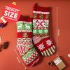 imageJOYIN 3 Pack 18 Knit Christmas Stockings ReindeerChristmas TreeSnow Flakes Knitted Stocking Decorations for Holiday Tree Decorgreen classic
