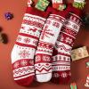 imageJOYIN 3 Pack 18 Knit Christmas Stockings ReindeerChristmas TreeSnow Flakes Knitted Stocking Decorations for Holiday Tree Decorred basic