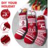 imageJOYIN 3 Pack 18 Knit Christmas Stockings ReindeerChristmas TreeSnow Flakes Knitted Stocking Decorations for Holiday Tree Decorred classic
