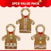 imageJOYIN 3 Packs Xmas Doll Clothing Gingerbread Set Christmas Accessories Outfits for Doll Decorations and Holiday Party