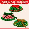 imageJOYIN 3 Pcs Christmas Skirts for Doll Xmas Green Santa Clothing Dance Dress Accessories Set for Christmas Decorations and Specials