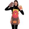 imageJOYIN 3 Pcs Thanksgiving Kitchen Linens Set with Apron Oven Mitts and Pot Holder in Turkey Design Thanksgiving Kitchen Accessories