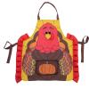 imageJOYIN 3 Pcs Thanksgiving Kitchen Linens Set with Apron Oven Mitts and Pot Holder in Turkey Design Thanksgiving Kitchen Accessories