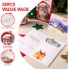 imageJOYIN 30 PCS Christmas Classic Money Cards with Envelopes Xmas Money Cards for Gift Holder Cash Holder Bulk Assorted for Holiday Season Party Supplies Snow Holiday