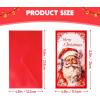 imageJOYIN 30 PCS Christmas Classic Money Cards with Envelopes Xmas Money Cards for Gift Holder Cash Holder Bulk Assorted for Holiday Season Party Supplies Snow Holiday