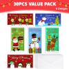 imageJOYIN 30 PCS Christmas Money Cards with Envelopes Xmas Money Cards for Gift Card Holder Cash Christmas Money Cards Bulk Assorted for Holiday Season Party Supplies Snow Festive Holiday