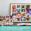 imageJOYIN 300 pcs Multicolor Dogs Puzzles Jigsaw Puzzle for Kids and Adults276quot x 197quot Puppy Theme Puzzles for Teens Collection Gift Home Art Decor