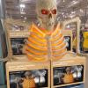 imageJOYIN 34Ft Halloween Groundbreaker Skeleton Decor Outdoor Light Up Animated Giant Skeleton Graveyard Halloween Decor Outside with IR Sensor Spooky Voice Scary Haunted House Props Lawn Yard Patio